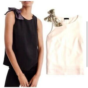 NWOT J Crew sequin bow tank, Sz 00, $98 A59